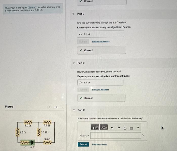 Solved The circuit in the figure (Figure 1) includes a | Chegg.com