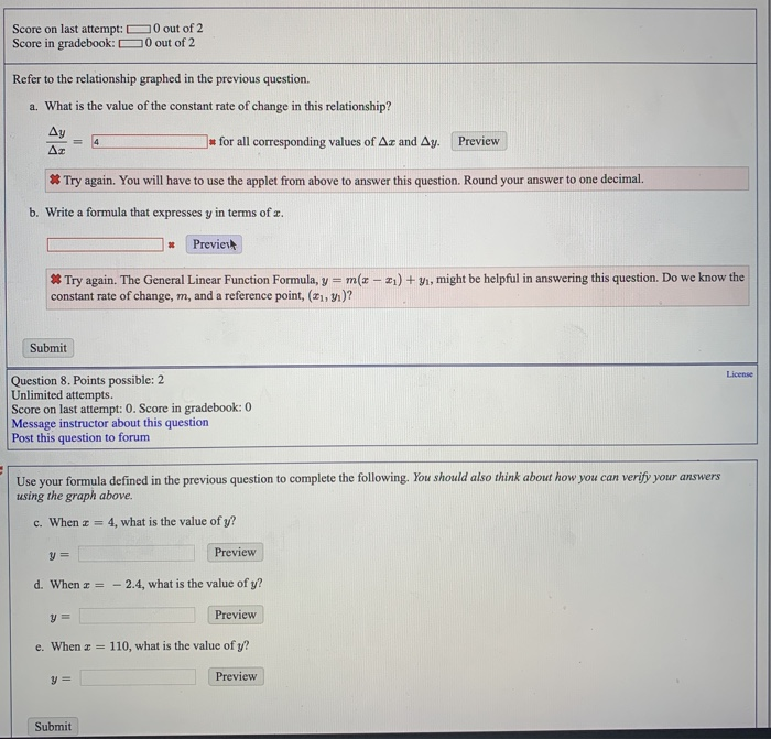 Solved Example 5: Writing and Evaluating a Linear Function | Chegg.com