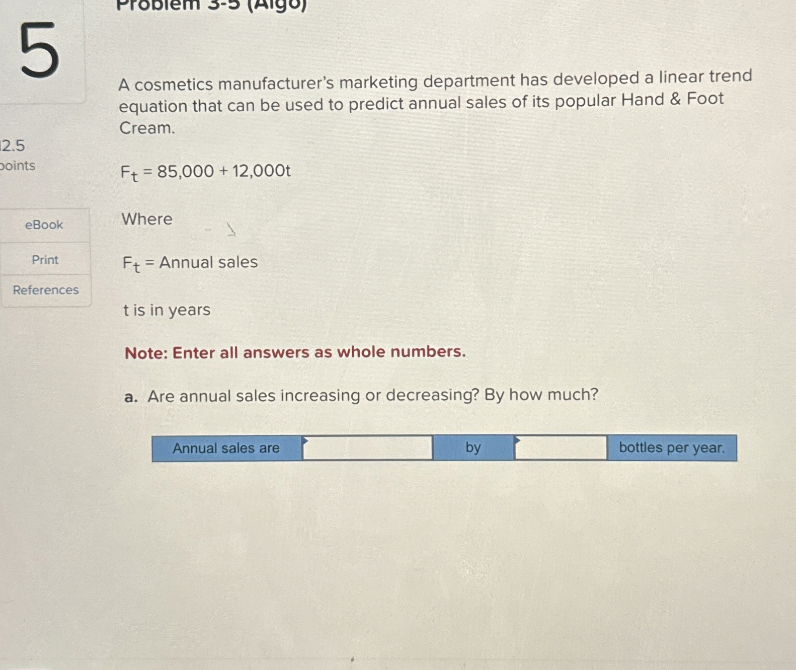 Solved A cosmetics manufacturer's marketing department has | Chegg.com