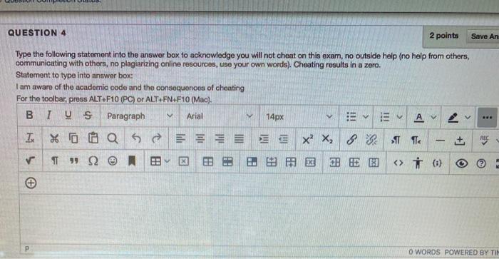 Solved Save An QUESTION 4 2 points Type the following | Chegg.com