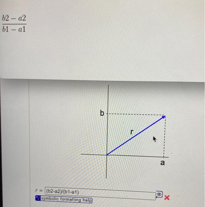 Solved Symbolic What is the length of the blue line labeled | Chegg.com