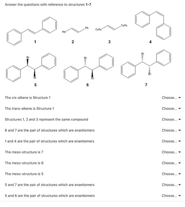 Solved Answer the questions with reference to structures 1-7 | Chegg.com
