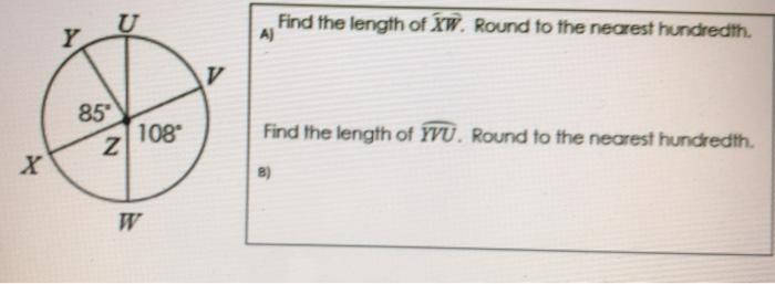 Find the length of XW. Round to the necest hundredth. | Chegg.com