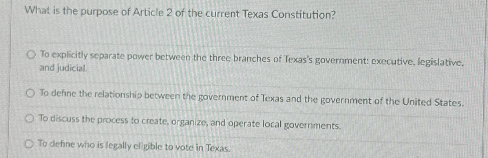 Solved What is the purpose of Article 2 ﻿of the current