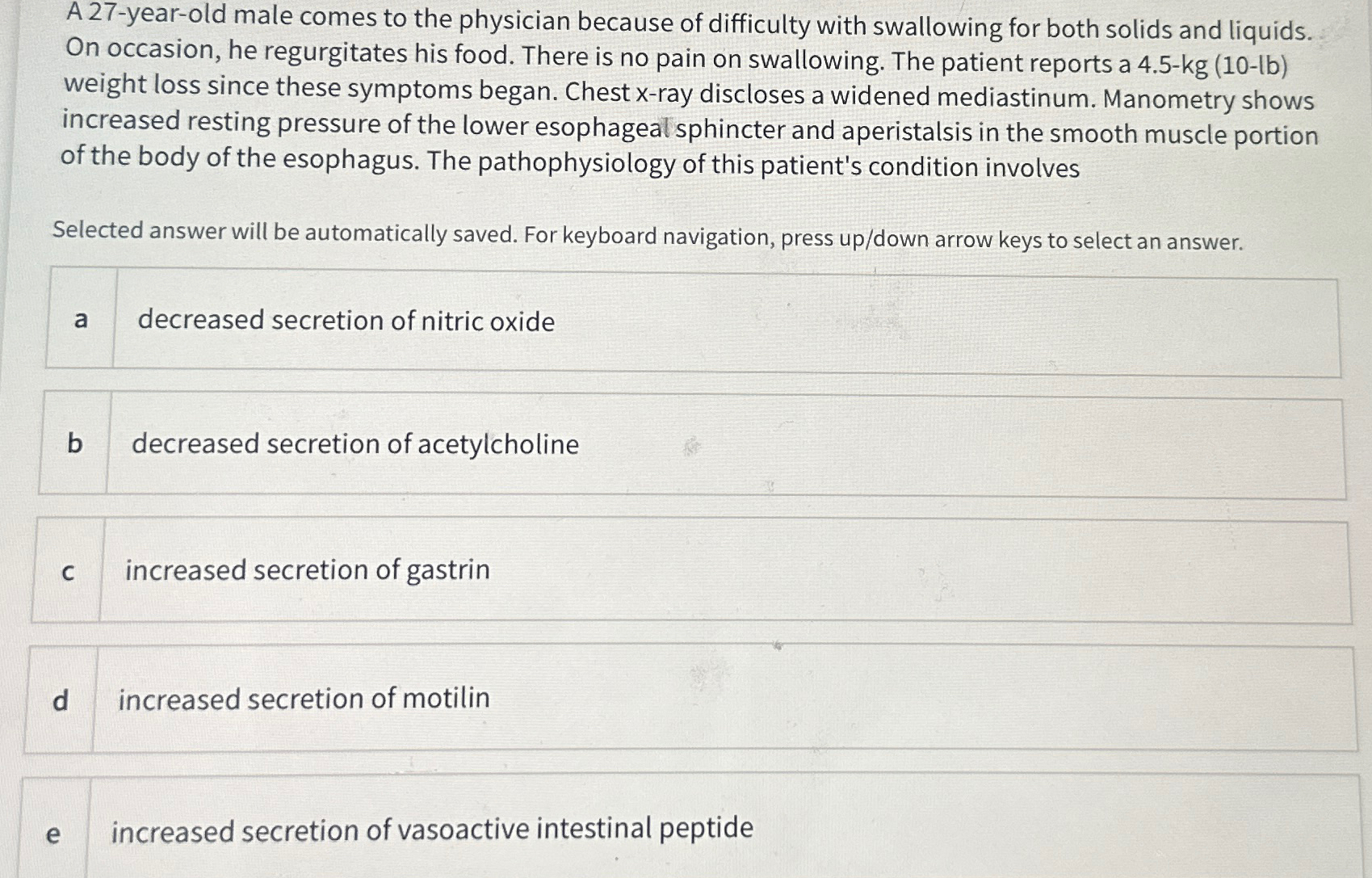 Solved A 27 -year-old male comes to the physician because of | Chegg.com