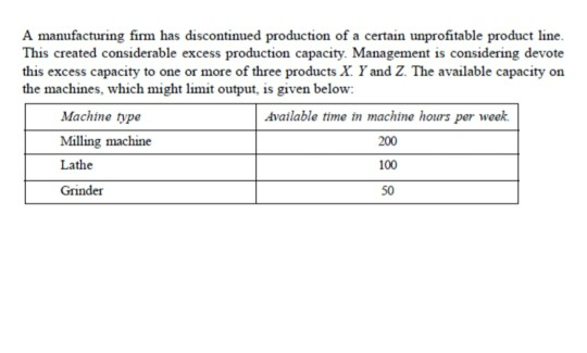 Solved A manufacturing firm has discontinued production of a | Chegg.com