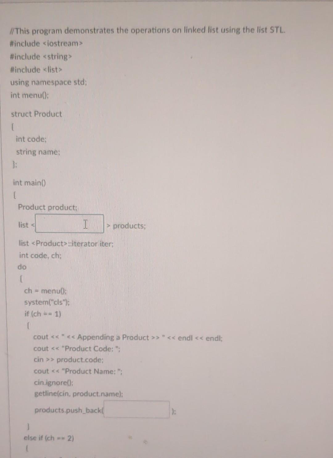 Solved //This program demonstrates the operations on linked | Chegg.com