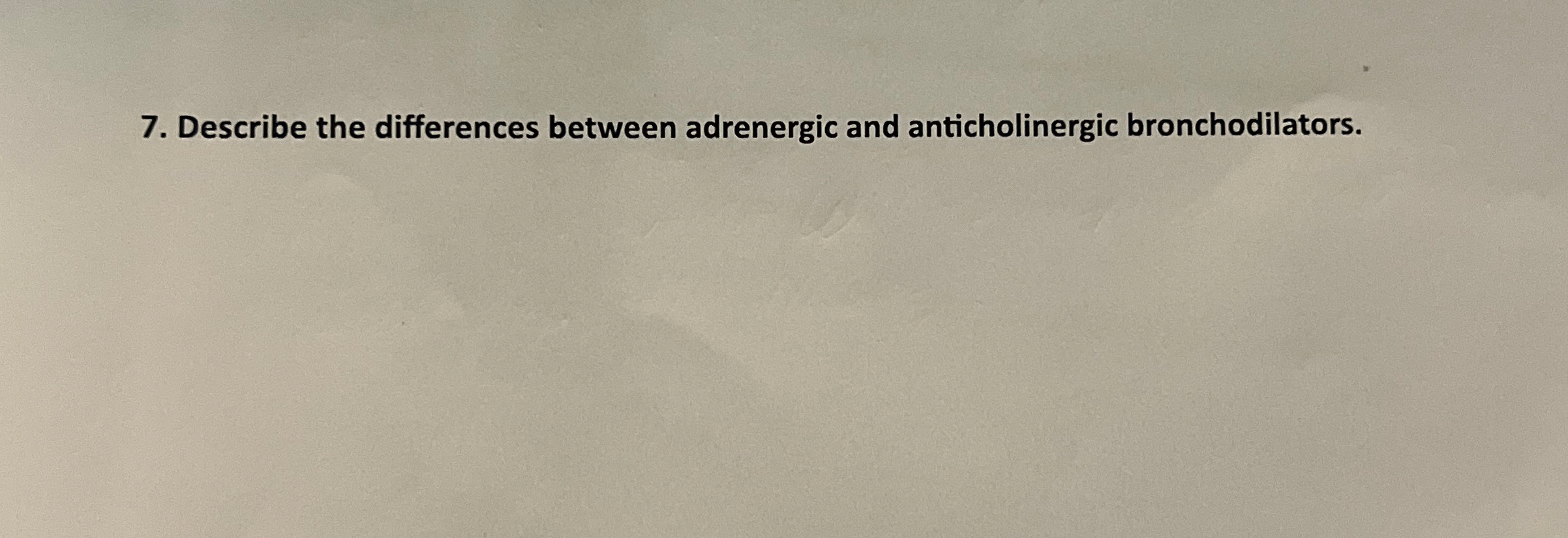 Solved Describe the differences between adrenergic and | Chegg.com