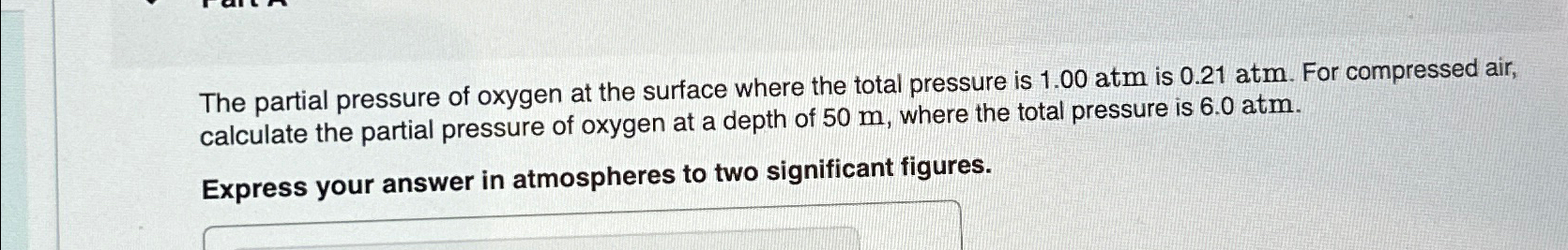 Solved The partial pressure of oxygen at the surface where | Chegg.com