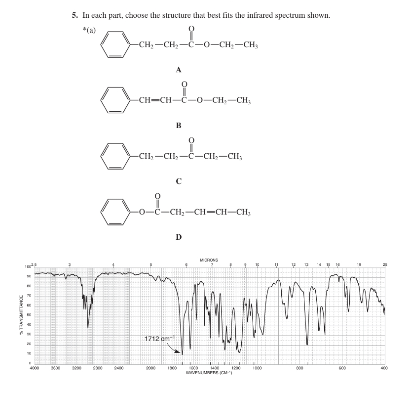 Solved In each part, choose the structure that best fits the | Chegg.com