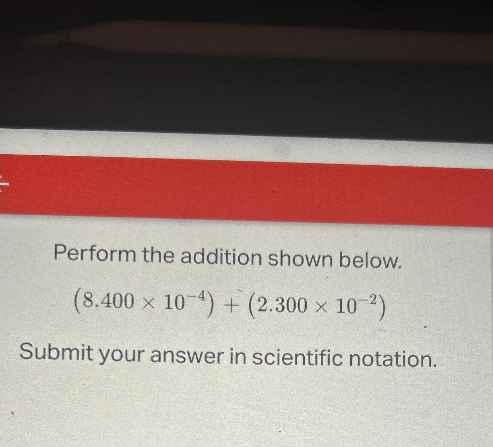 Solved Perform the addition shown | Chegg.com