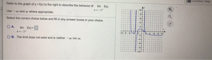 Solved Refer to the graph of y=f(x) to the right to describe | Chegg.com