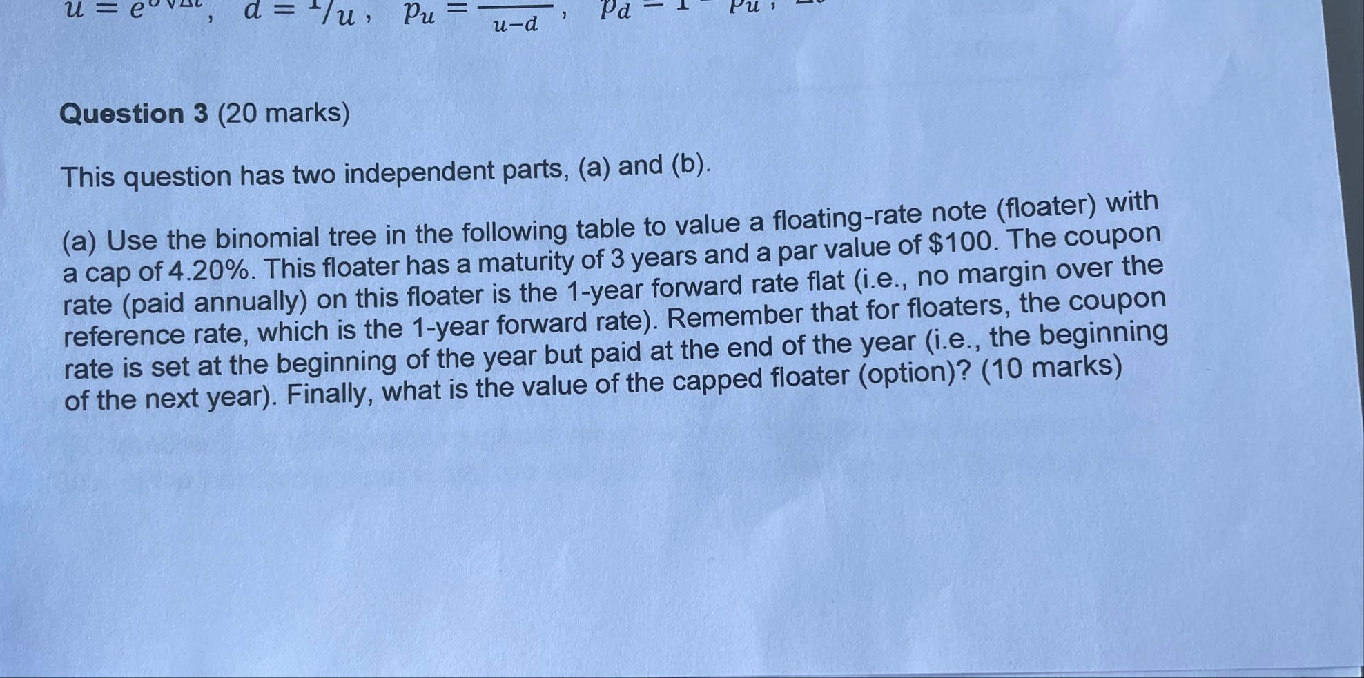 Question 3 ( 20 ﻿marks)This question has two | Chegg.com