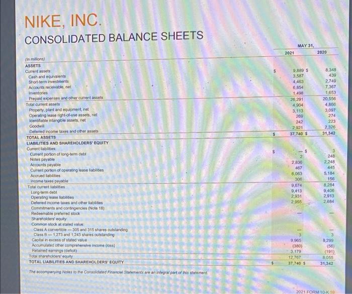 Solved Question 18 Nike's cost of inventory sold during the | Chegg.com