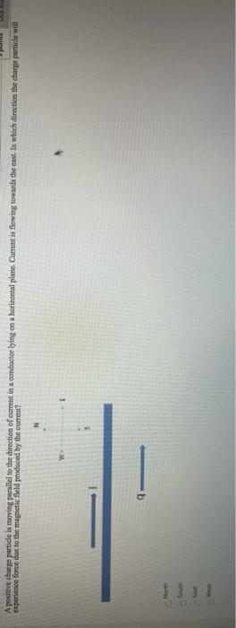 Solved A positive charge particle is moving parallel to the | Chegg.com