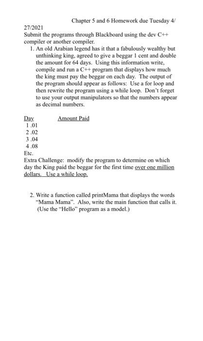 Solved c++ homework | Chegg.com