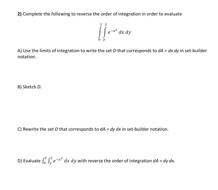 Solved 2) Complete the following to reverse the order of | Chegg.com