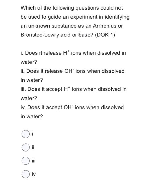 Solved Which of the following questions could not be used to 