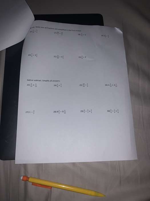 Solved Change Each Mixed Number To An Improper Fraction Chegg Com