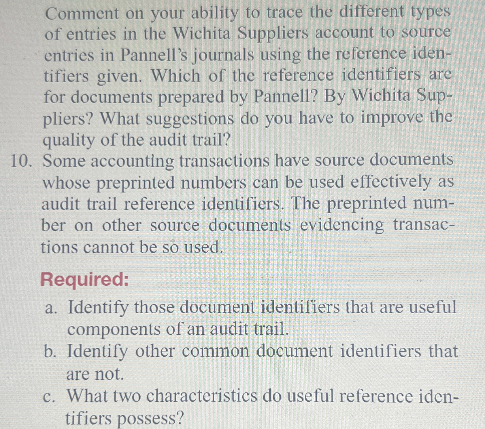 Solved Comment on your ability to trace the different types | Chegg.com