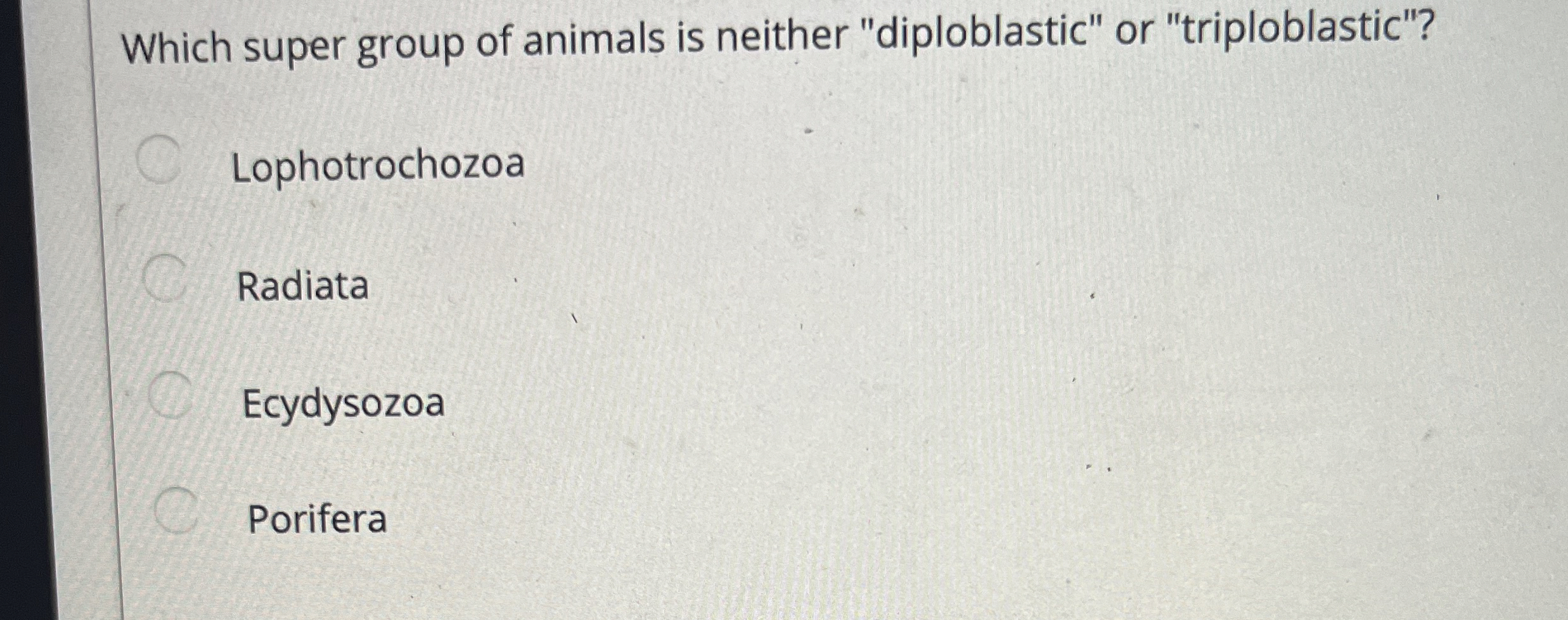 Solved Which super group of animals is neither | Chegg.com