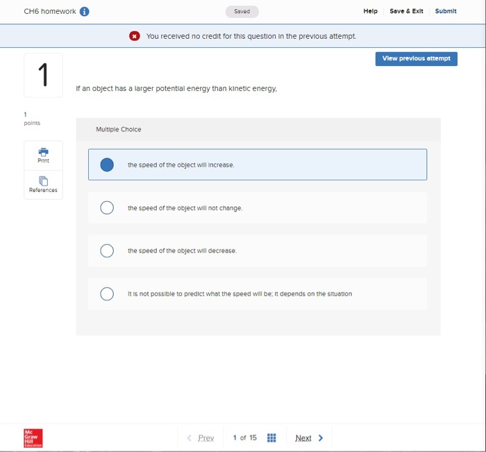 Solved CH6 homework Saved Help Save & Exit Submit You | Chegg.com