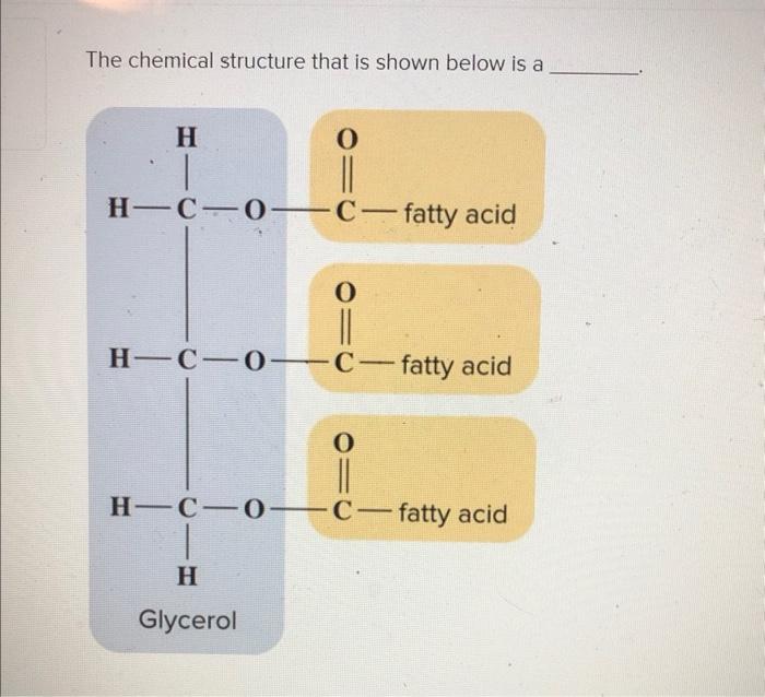 Solved The chemical structure that is shown below is a | Chegg.com