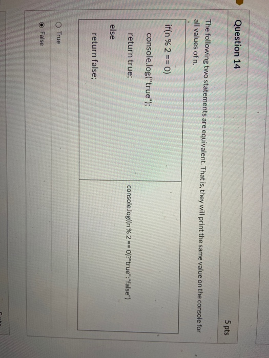 Solved Question 14 5 pts The following two statements are | Chegg.com