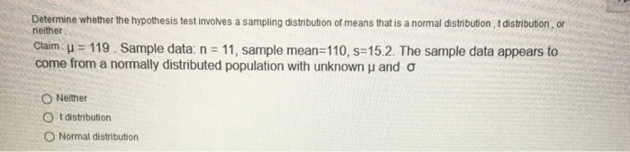 Solved Determine whether the hypothesis test involves a | Chegg.com