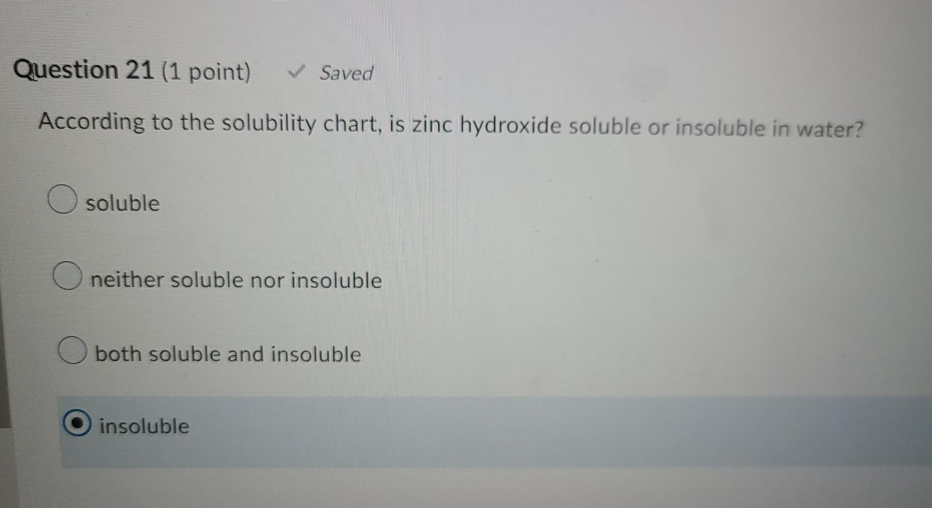 Solved Question 21 (1 point) Saved According to the