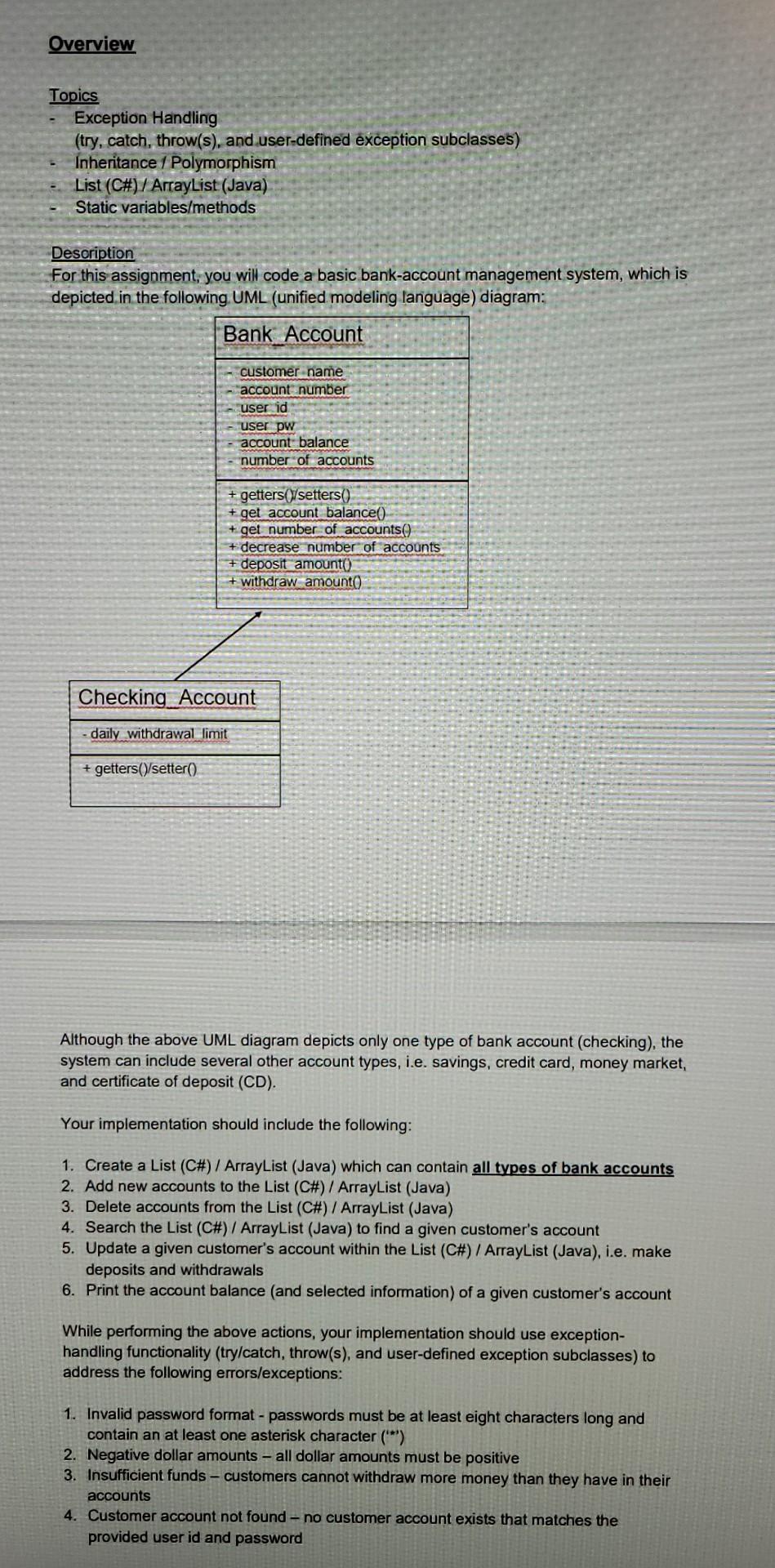 Solved in Java please. looking for an example to compare | Chegg.com