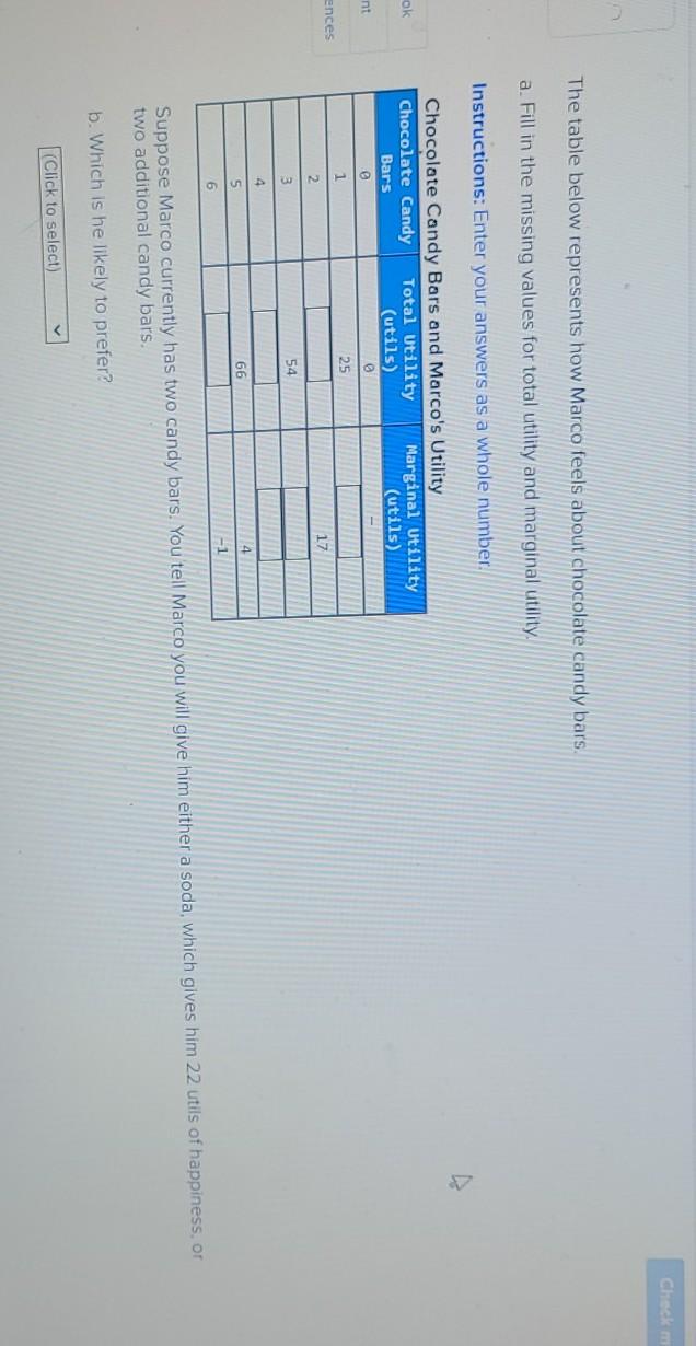 Check The Table Below Represents How Marco Feels Chegg 