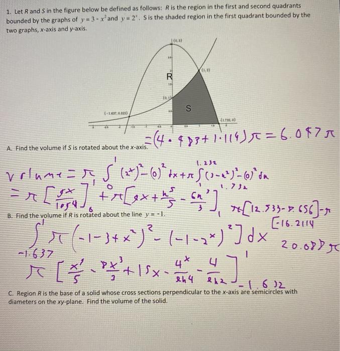 Solved 1. Let Rand S in the figure below be defined as | Chegg.com
