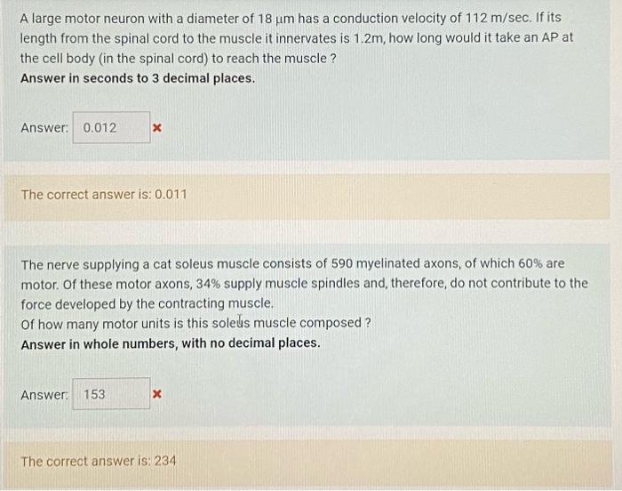Solved A myelinated nerve fiber has a diameter of 10 um and 