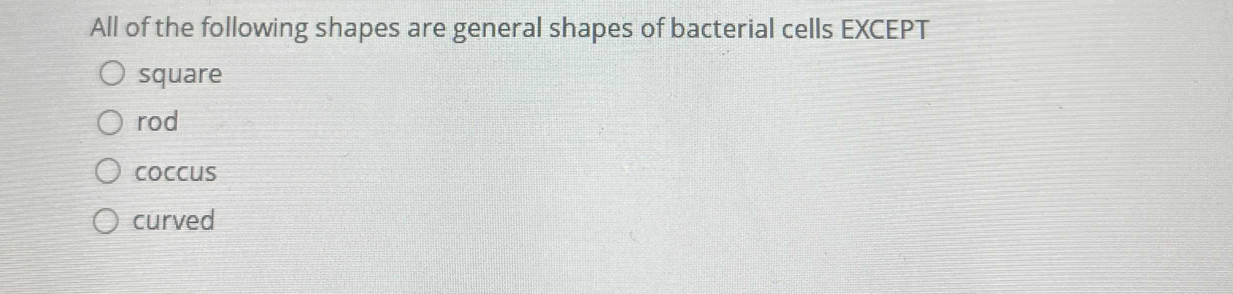 Solved All of the following shapes are general shapes of | Chegg.com