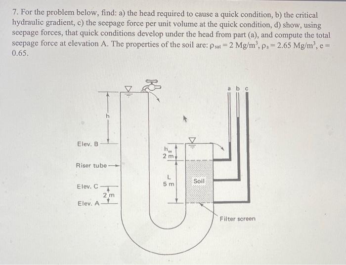 Solved 7. For the problem below, find: a) the head required | Chegg.com
