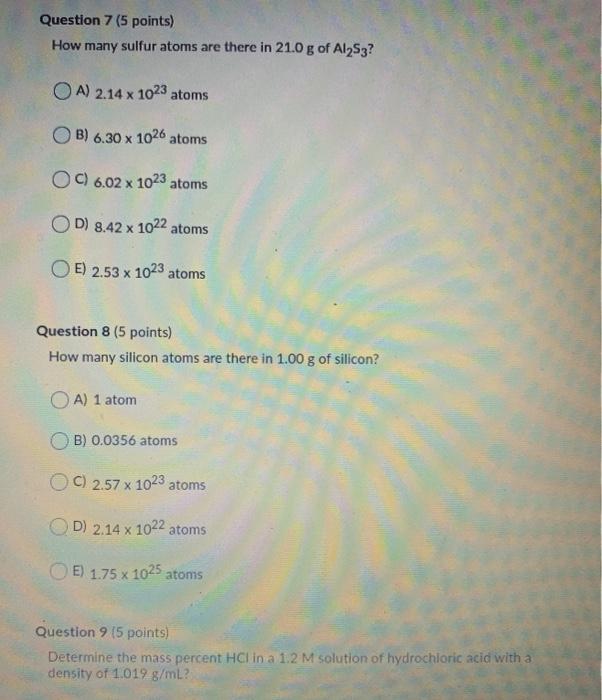 Solved Question 1 (5 Points) What Mass Of K2CO3 Is Needed To | Chegg.com