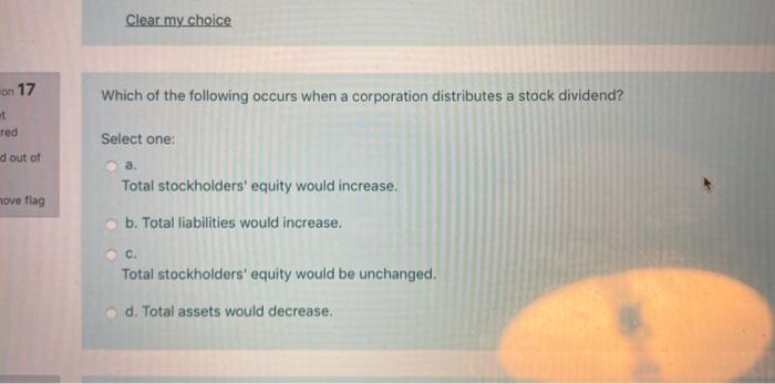Solved Clear my choice on 17 Which of the following occurs | Chegg.com