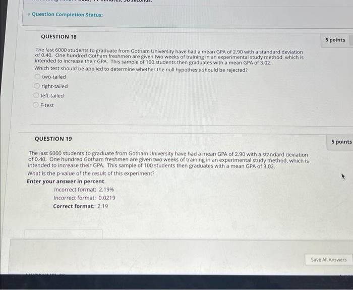 Solved Question Completion Status: 5 points QUESTION 18 The | Chegg.com