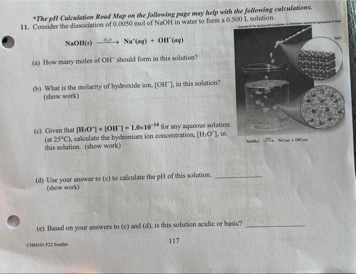 Solved *The pH Calculation Road Map on the following page | Chegg.com