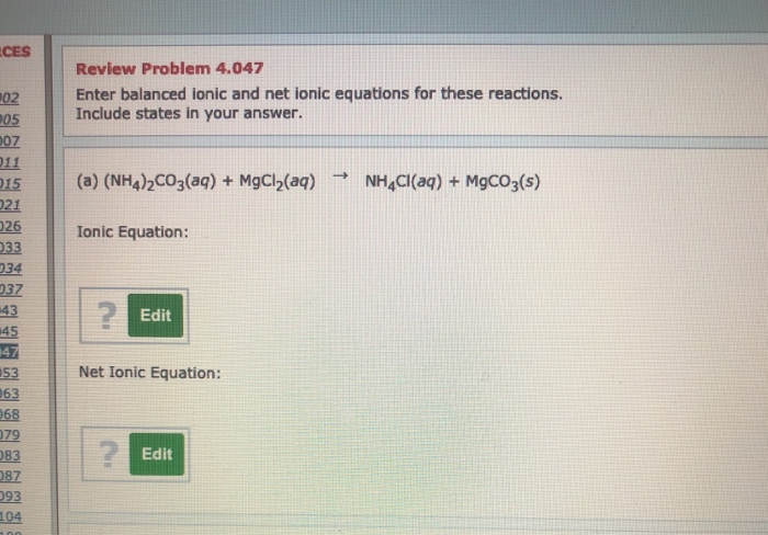 Solved Eces 102 105 Review Problem 4 047 Enter Balanced I Chegg Com