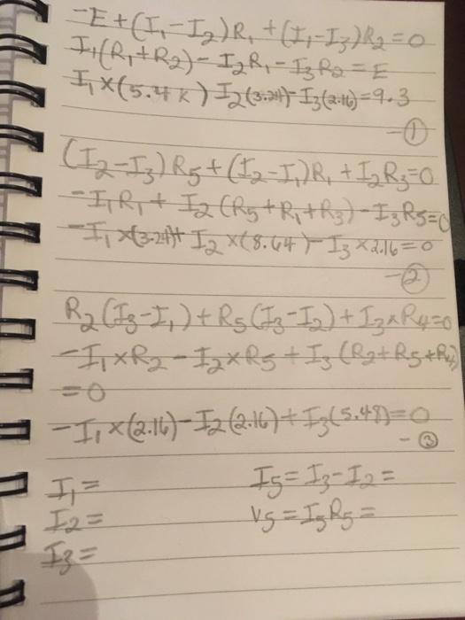 Solved -E+(I, Ig)R, + (1, -Ij) p = 0 I (R₂ + R2) - IR - Ig | Chegg.com