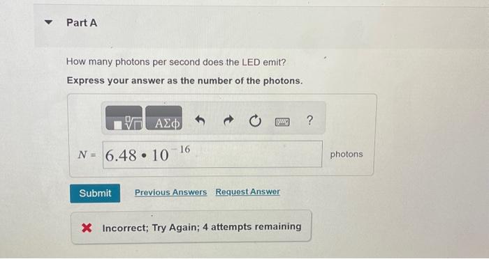 Solved A light-emitting diode (LED) connected to a 3.0 V | Chegg.com