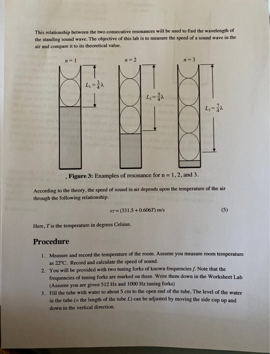 Solved Speed of Sound The apparatus you will be using for | Chegg.com