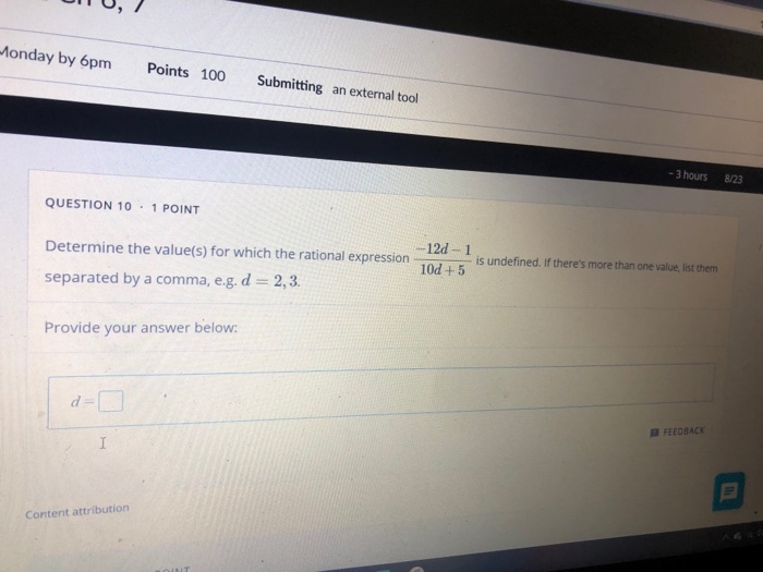 Solved Monday by 6pm Points 100 Submitting an external tool | Chegg.com