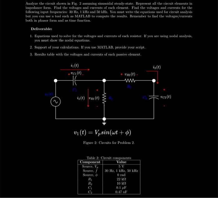 Solved Analyze the circuit shown in Fig. 2 assuming | Chegg.com