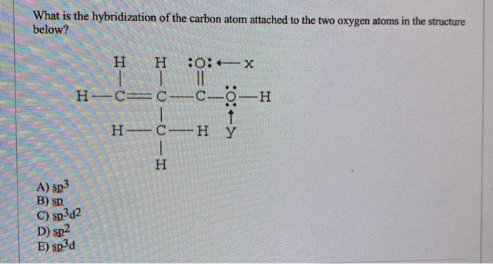 Solved What is the hybridization of the carbon atom attached | Chegg.com