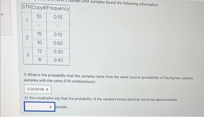 Solved 1) What is the probability that the samples came from | Chegg.com