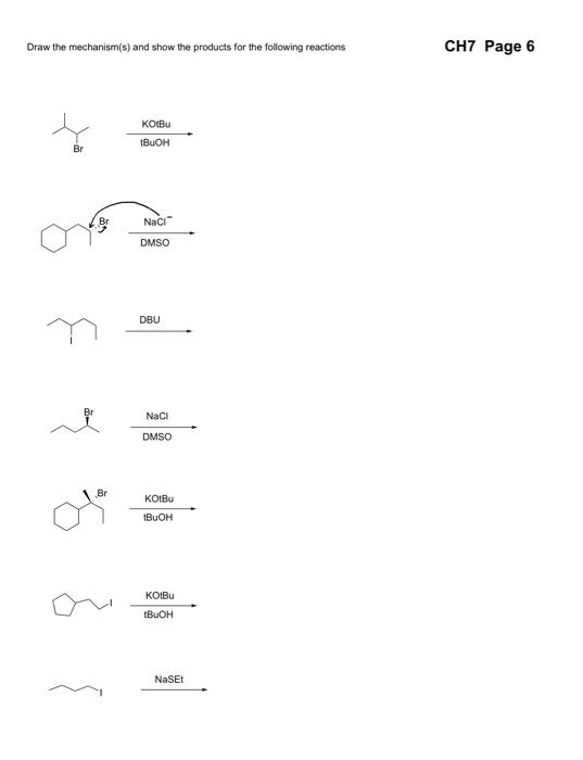 Solved Draw The Mechanism(s) And Show The Products For The | Chegg.com