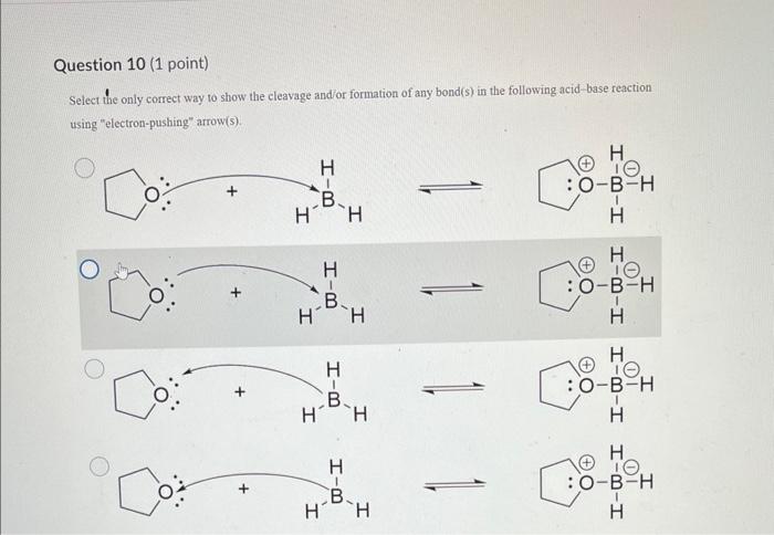 Solved Select the only correct way to show the cleavage and | Chegg.com